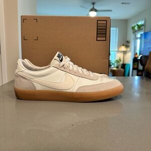 Nike Cream and Tan Killshot Leather Sneakers